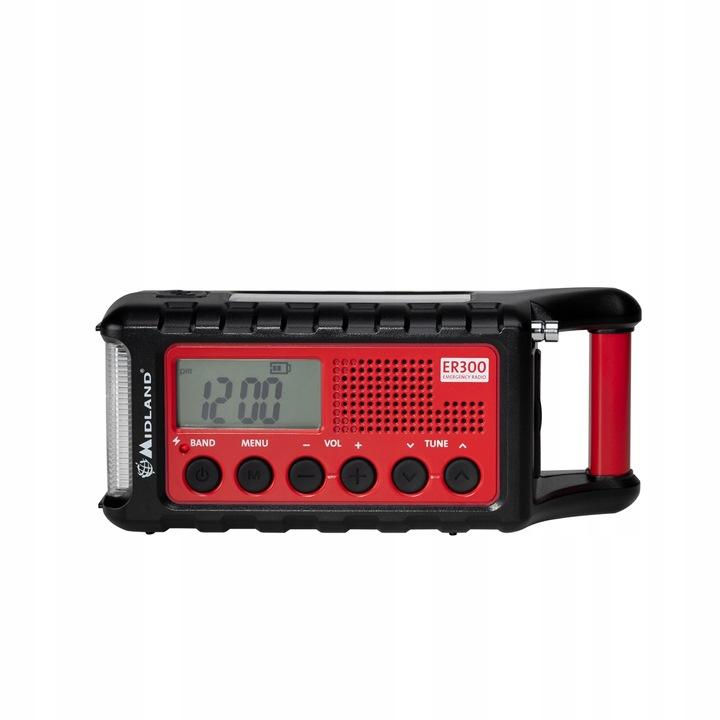 Midland Er300 Latarka Powerbank Radio Awaryjne Am/Fm Dynamo Solar Usb