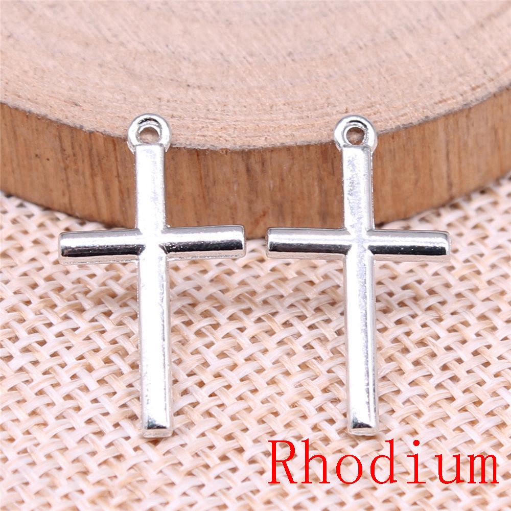 Heart Cross Shaped Charms Pendant For Bracelet Necklace Jewelry Making Craft Findings