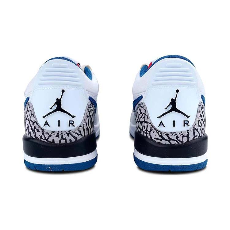 Jordan Legacy 312 Cushioning Abrasion Resistant Slip Resistant Low top Vintage Basketball Shoes GS White Blue FV8117-141(Team56-)