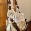 Lace Floral Patterned Patchwork Shoulder Bag for Carrying To Work