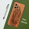 Buddha Jesus Guadalupe Wood Case For Xiaomi Redmi Note 13 10 11 12 14 15 Pro Plus Cover For Redmi 15C 15 14C 10C 12C 13C