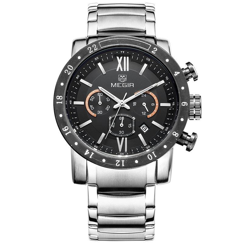 Men'S Multifunctional Watch Fashion Waterproof Luminous Quartz Men'S Watch 3008