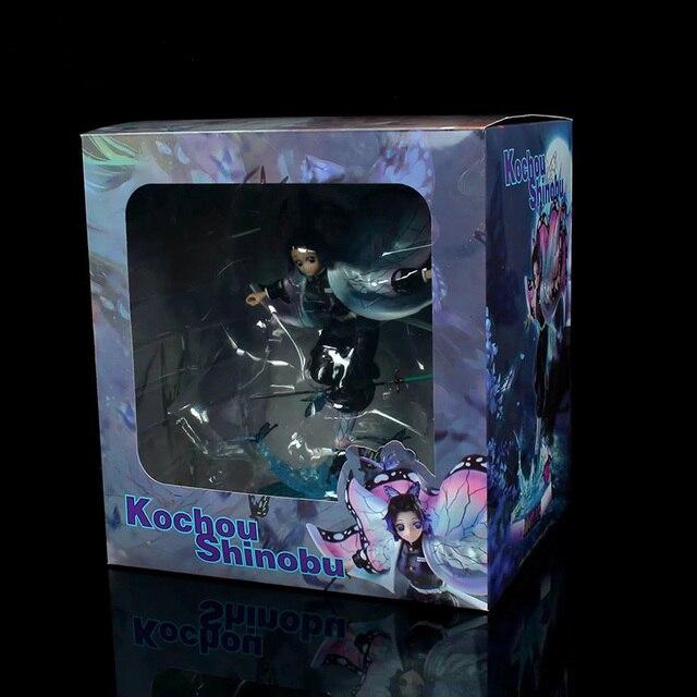 23cm Anime Demon Slayer Figure Kochou Shinobu Pvc Action Figure Toys Collectible Model Toys Kid Gift