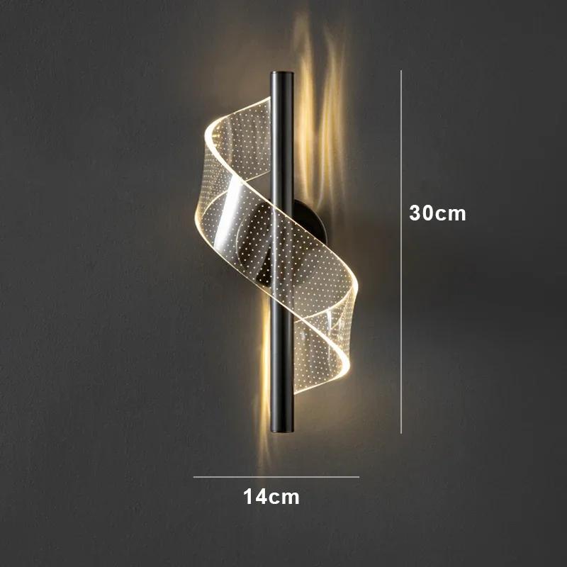 Acrylic LED Wall Sconce Lamp Indoor Lighting For Home Bedside Living Room Corridor Stairs Decoration Luxurious Modern Wall Lamp