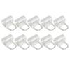 10 Pack Roller Shade Pull Down Clips Lifting Clamps Hook Clear Handle Blind Grip Pulls Curtain Accessories for Rod