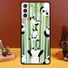 Roztomilá kreslená panda pro Samsung Galaxy S22 Ultra S20 S21 FE S10 S10e S9 Note 10 Plus Note 20 Ultra pouzdro na telefon