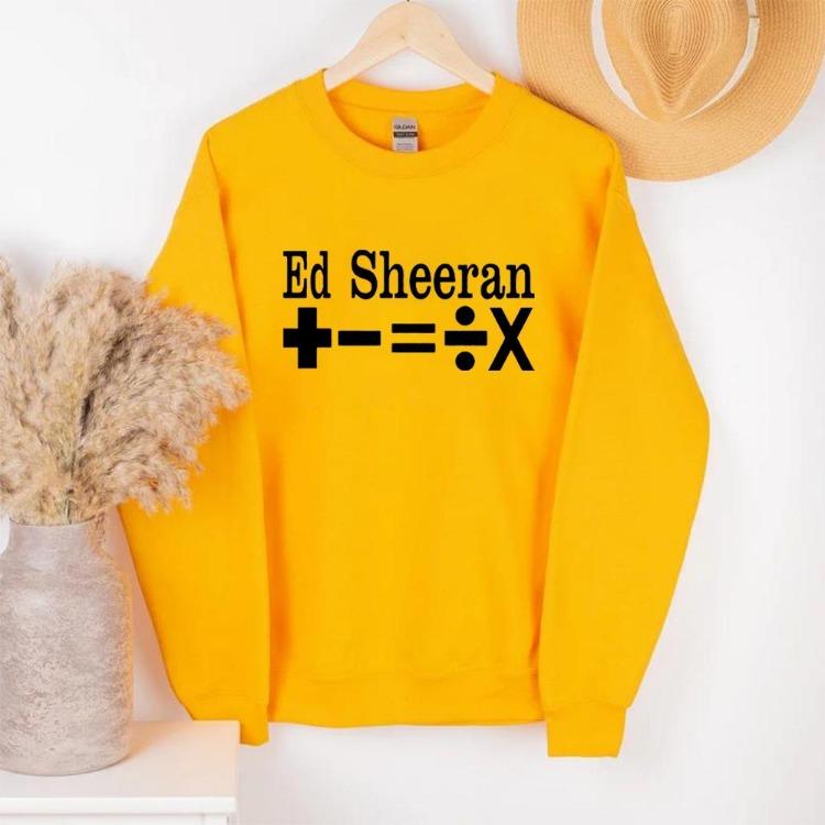 Ed Sheeran Music Concert Singer Inspired Unisex Crewneck Pullover Sweatshirt Winter Hoodie Casual Comfortable Top Fans Gift