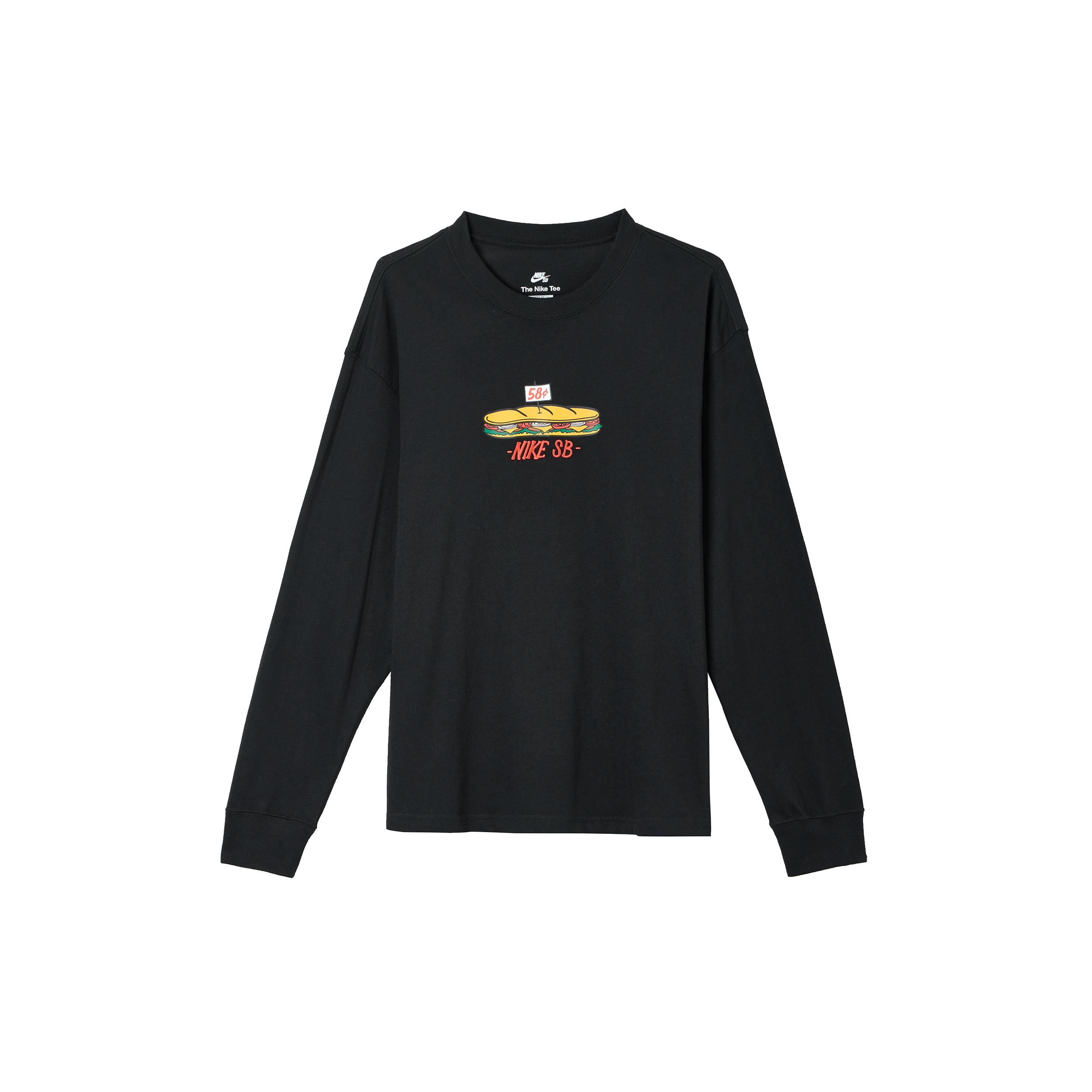 Мужские футболки Nike SB Черные с круглым вырезом HJ0807-010 XXL