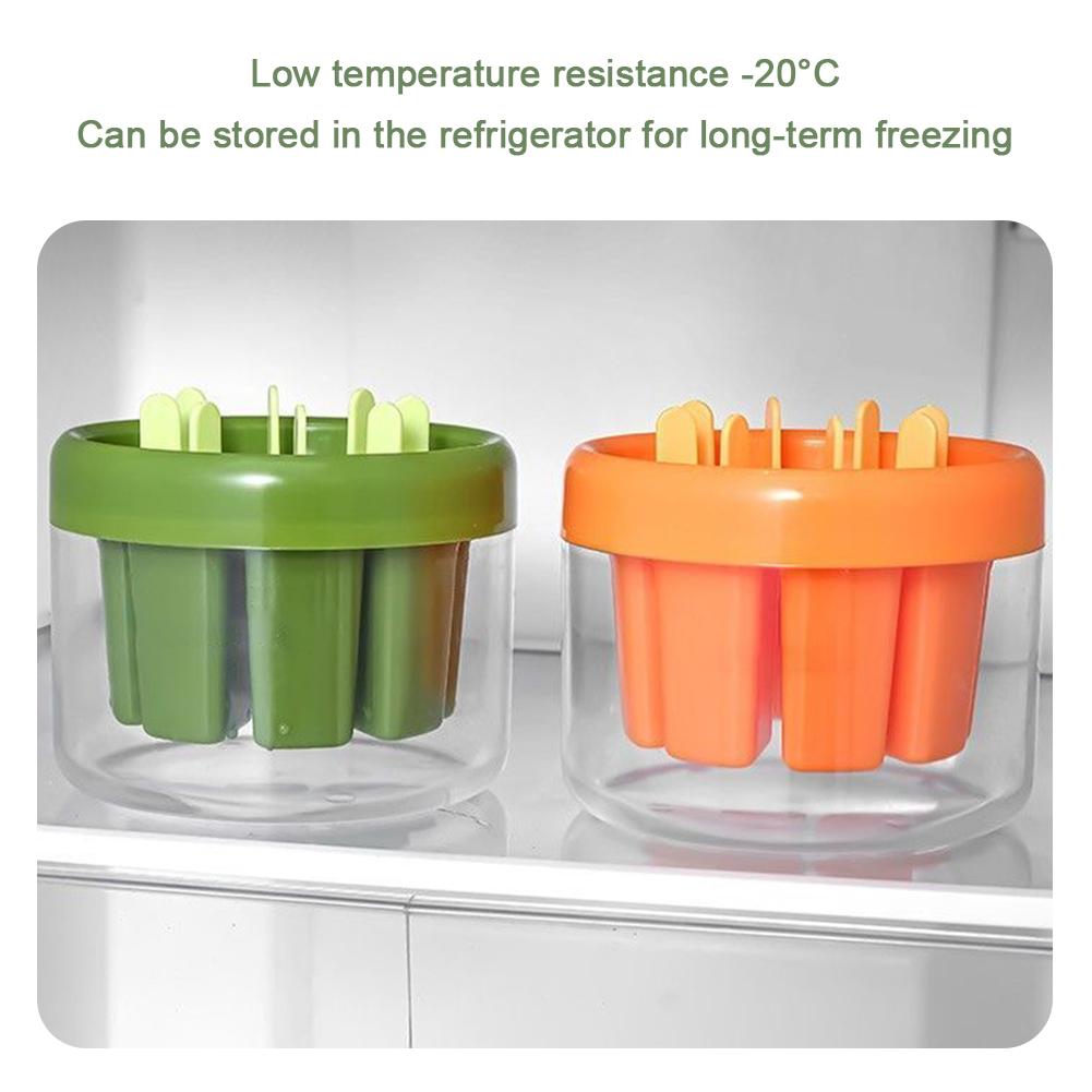 8 Θήκες για Παγωτάκια, Φόρμα για Παγωτάκια DIY Σπιτικά με Χερούλι για Παιδιά Ενήλικες, Επαναχρησιμοποιήσιμες Εύκολες στην Αποδέσμευση Παγωτομηχανές