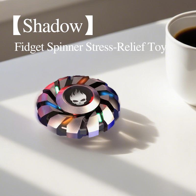 Edc Fidget Toy Luminous All-Metal Fidget Spinner - Mini Smart Gyro Set for Stress Relief & Focus - Adult & Kids Gift