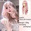 22 Zoll Seeblaue Farbe Synthetische Perücken Mittelscheitel Lang Natürlich Welliges Haar Perücke Für Frauen Cosplay Drag Queen Party Hitzebeständig