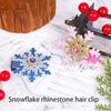 Snowflake Barrettes Studded Christmas Glitter Elegant Snowflake Hair Clip Christmas for Women, Snowflake
