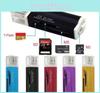 Stilvoller goldener USB 2.0 All-in-1 Multi-Speicherkartenleser mit vielseitigen Speicheroptionen