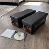 Non-woven Fabric Visible Window CD Storage Box Dust-proof Large Capacity CD Case with Lid and Handle Stackable Toy Storage Box
