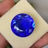 Lab-Created Blue Tanzanite Loose Gemstone Round Cut 68.50 Ct for Jewelry Making and Gem Collections