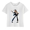 Kids Michael Jackson Rock N Roll T-Shirt Children's Fashion Crew Neck Top Summer Casual Clothes for Baby Boys And Girls