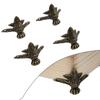 4 Pcs Antique Brass Jewelry Chest Wood Box Cabinet Decorative Feet Leg Corner Protector Metal Crafts For Furniture Hardware