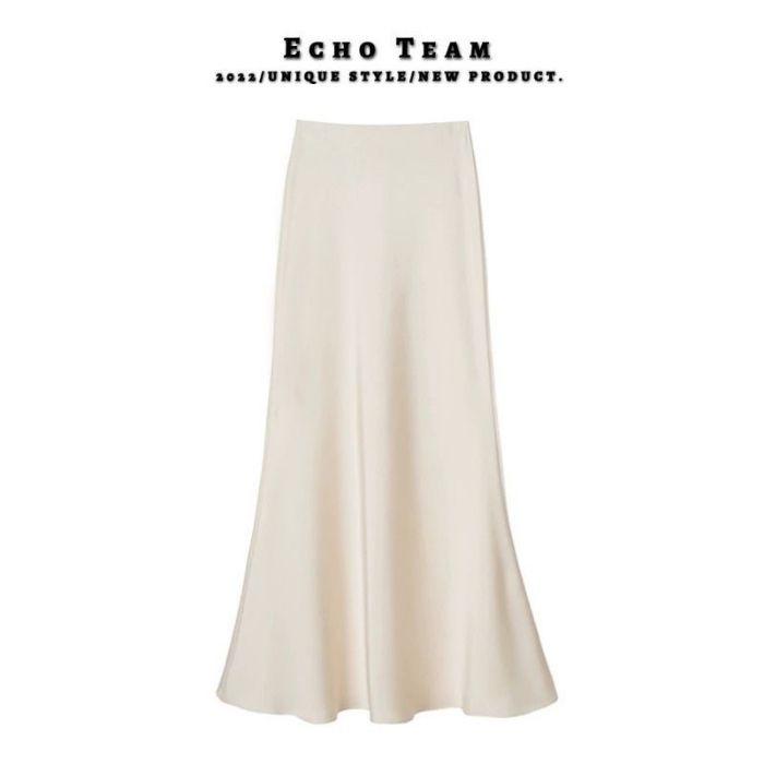 Spring/Summer Southeast Asia Slimming Satin Mermaid Skirt