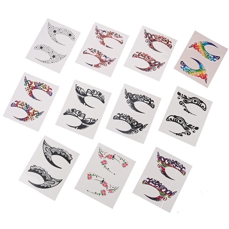 Cadılar Bayramı Makyaj Göz Geçici Dövme Yüz Yüz Transferi Etiket Güzellik Kaynağı