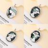 Handcrafted Shell Pendant With Geometric Angel Cartoon Design For Summer Fashion Enthusiasts