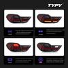 BMW X4 Tail Light Assembly 2014-2018: Modified CSL LED Rear Lights with Daytime Running and Flowing Turn Signals