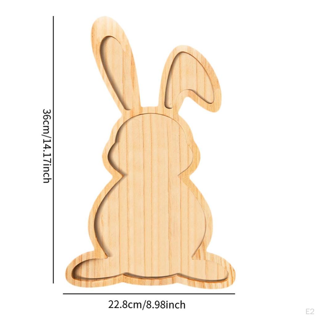 Wooden Serving Platter Cute Dining Plate Table Centerpiece Decoration Tableware Charcuterie Board