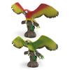 Realistic Parrot Model For Kids Educational Toy Vibrant Green And Red Colors