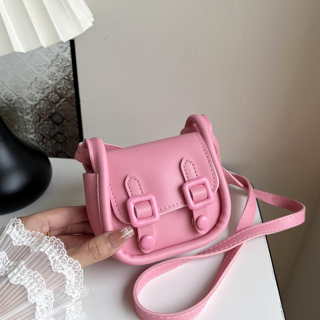Vintage Style Small Pu Crossbody Bag With Top Magnetic Flap For Girls