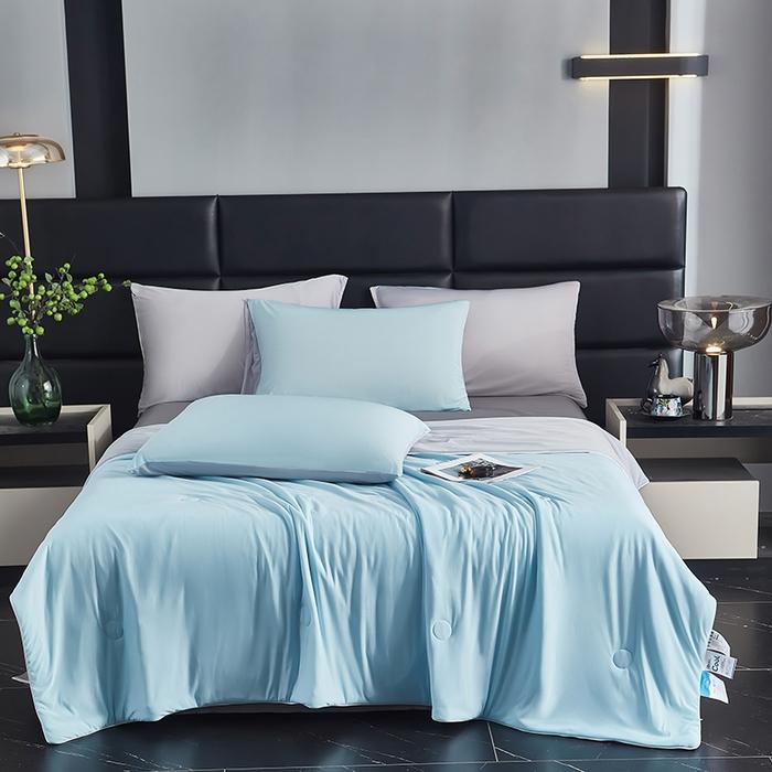 new summer cool summer quilt single piece machine washable washed ice silk color matching summer cool quilt no pillowcase
