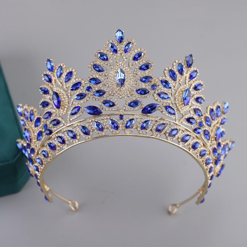 Meier Bridal Crown Hair Accessories, Pageant Headband Alloy Hair Crown, Atmospheric Wedding Dress Accessories Wedding