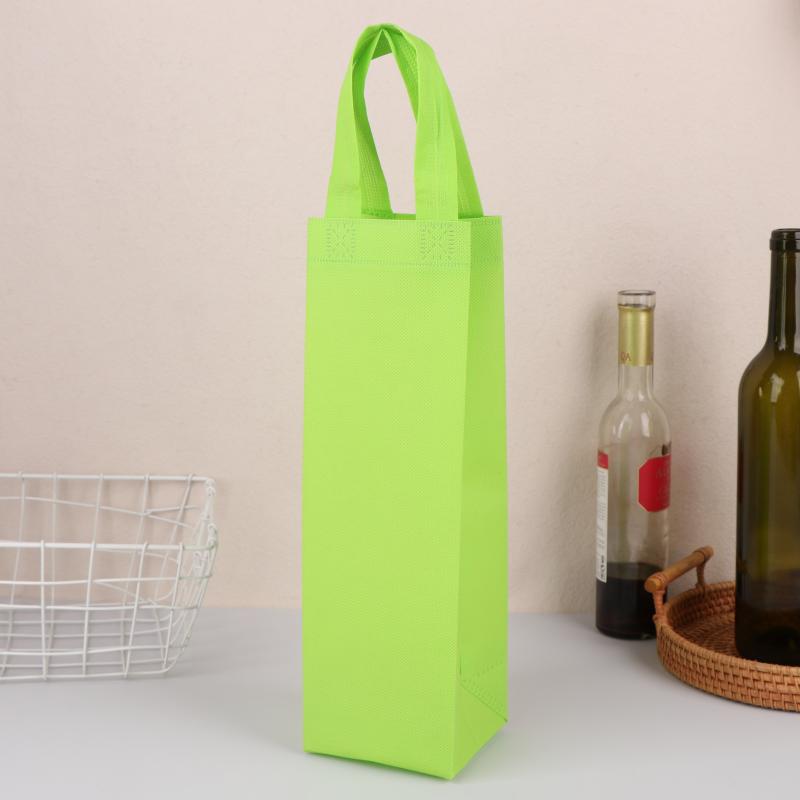 

Сумка для вина из нетканого материала, сумка для переноски бутылок вина, мягкая сумка для охлаждения вина, подарок для любителей вина или на свадьбу светло-зеленый