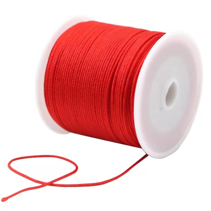 A Strand Of Blue Silk Braided Hair Bracelet A Jade Thread Diy Handwoven Bracelet Necklace Pendant Lanyard Hand Rope Red Rope