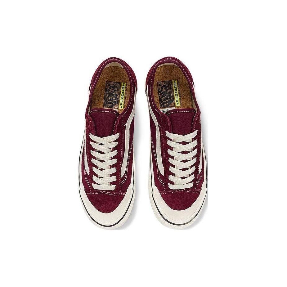 Vans Style 136 Decon VR 3 Comfortable Versatile Low-Top Skate Shoes Unisex Sneaker Purple Red VN0A4BX9BRG