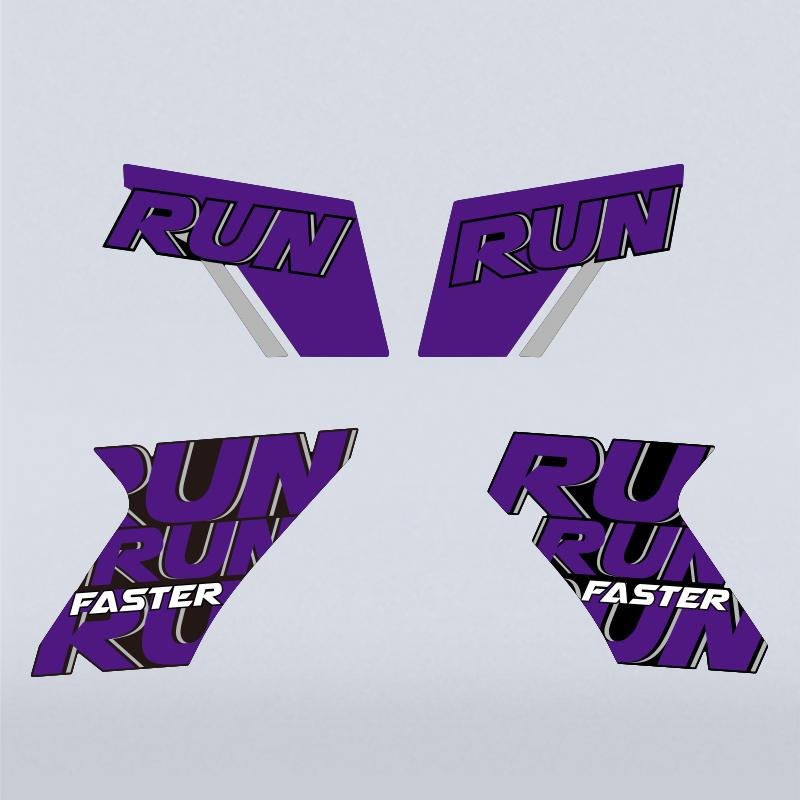 For 2025 CFMOTO 750SR-S Fixed Wing Stickers 3M Adhesive High-Density Vinyl Precision-Cut Anti-Slip Mod Parts