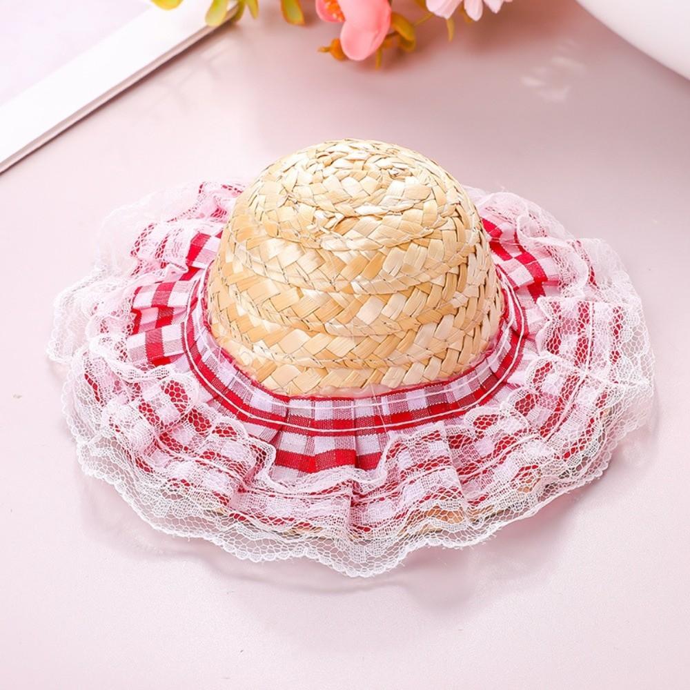 Sun Protection Pet Straw Hat Adjustable Dog Fisherman Hat Fashion Pet Sunshade Hat Summer Season
