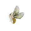 Bee Brooch Pin Gilded Finish Shiny for Parties, Weddings, Women