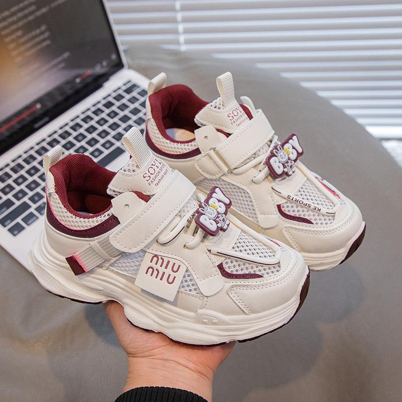 Children's shoes mesh breathable girls net shoes princess shoes 2025 popular girls shoes boys summer sports shoes women