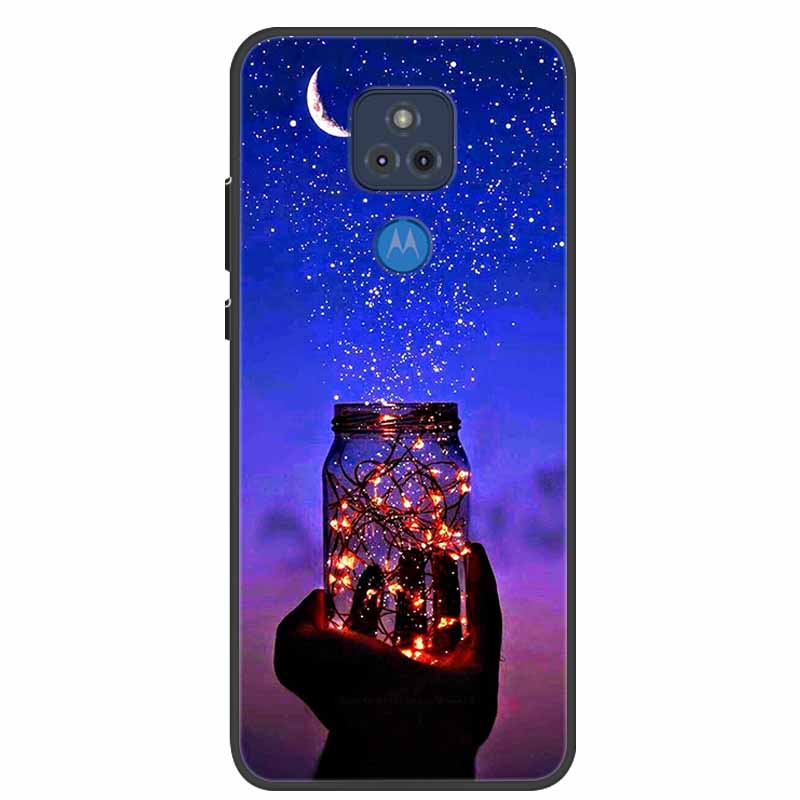For Moto E7 Plus Case Bumper Silicone TPU Soft Phone Cover Case For Motorola E7 Plus Cartoon Funda E 7 Plus Shockproof Coque