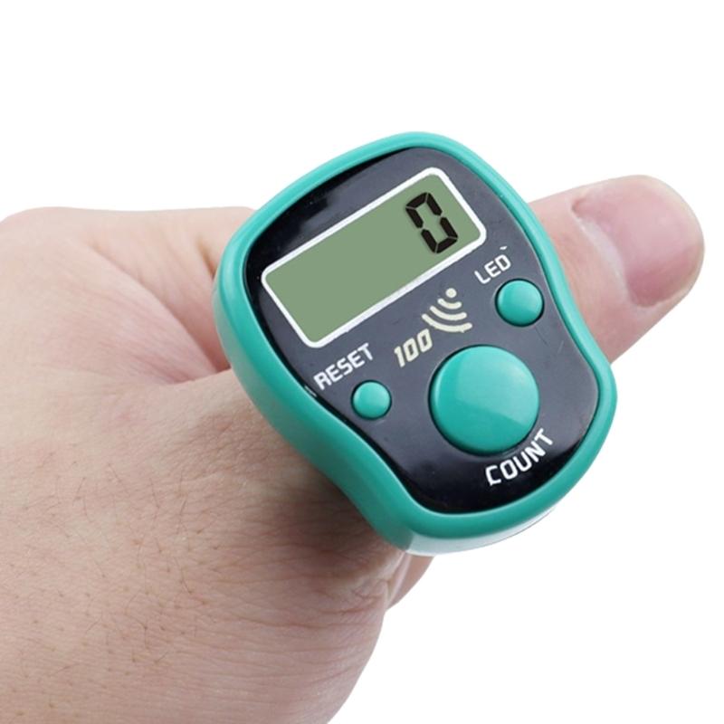 Mini Counter Manual Clickers Counter with Resettable Digits Led Screen for Sports Event Crafting Row Counting Lightweight