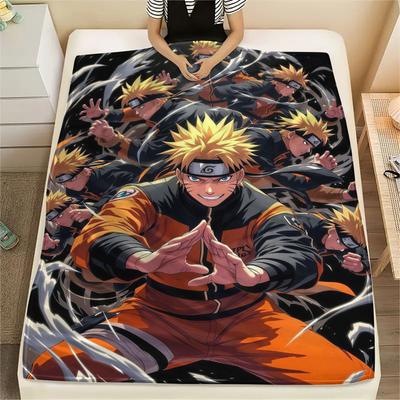 1 st Naruto Blixttryck Flanellduk, Högkvalitativ Bekväm för Alla Årstider, Heminredning, Värme och Komfort, Perfekt för Julklappar