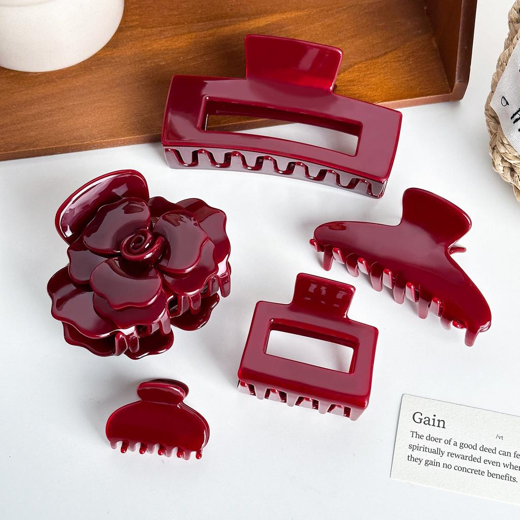 Spring Rose Trendy Hair Claw Clip In Multiple Sizes Perfect For Unique Styles Hair