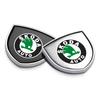 1Pcs 3D Metal Auto Door Shield Emblem Car Body Badge Sticker Styling For Skoda Octavia Fabia A7 Kamiq Kapoq Kodiaq Rapid SCALA Superb Yeti Derivati