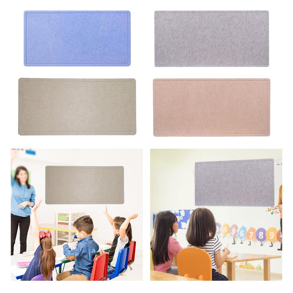 Bulletin Board Portable Display Photos Notes Cards Felt Board Office Wall Memo Board for Dorm Bedroom Home Apartment Dining Room