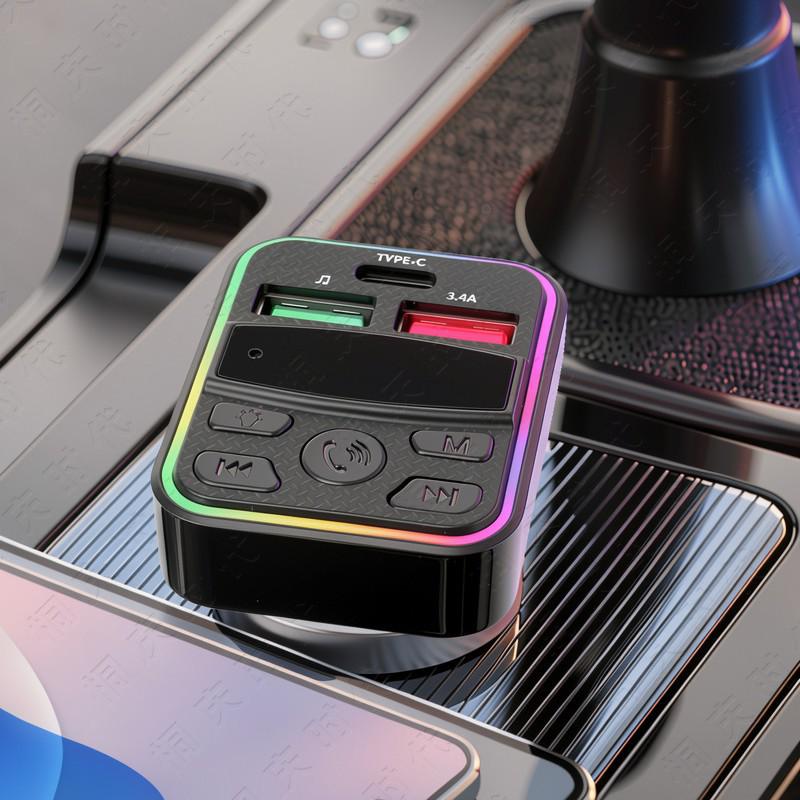 Bluetooth Car MP3 Player & Charger: FM Transmitter, Hands-Free with Dual USB Ports C15 чёрный