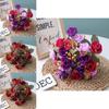 Stunning 21 Heads Artificial Silk Flowers Rose Bunch Bouquet For Elegant Home Decor