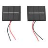 2Pcs Solar Panel Module Polysilicon Micro Mini Glue Power Solar Cells 43x55mm 0.4W 1.5V
