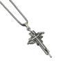 Unisex Three-Dimensional Cross Sweater Necklace 
