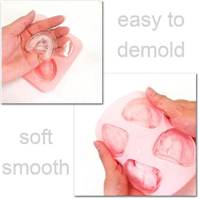 2 Pcs Silicone Ice Tray 3d Tooth-shaped Moulds Food Grade Ice Cube Mold