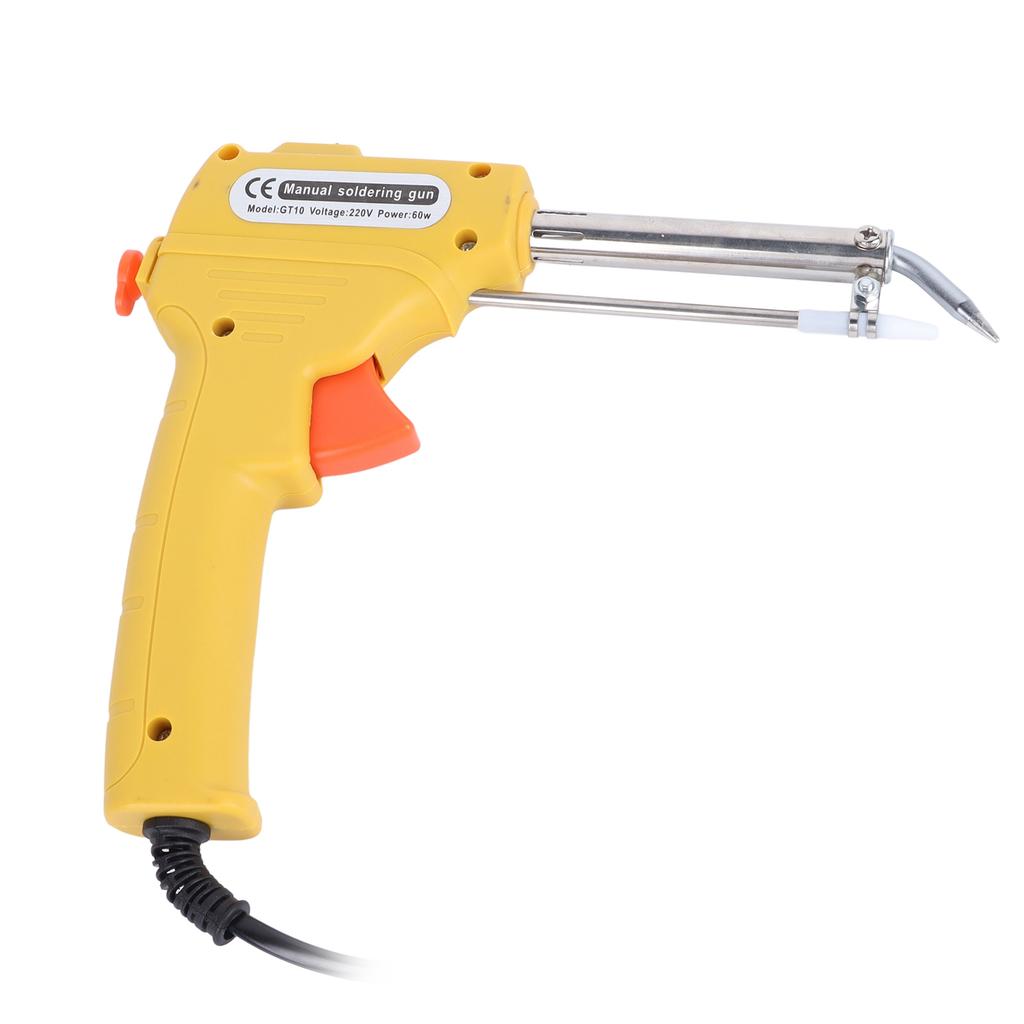 Soldering Iron Gun Kit Endothermic 60w Automatic Ceramic PTC Heating Core Yellow 50g Tin Wire Hand