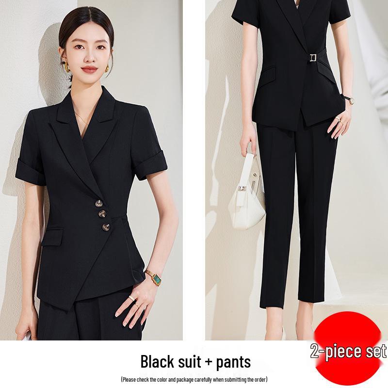 Goddess Style Professional Women's High-End Suit Skirt Set - Elegant Workwear for Mature Women
